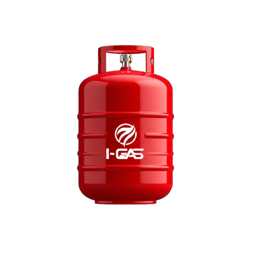 Red LPG cooking gas cylinder